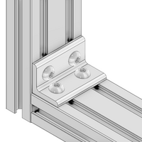 40-543-3SS MODULAR SOLUTIONS ANGLE BRACKET 30MM TALL X 60MM WIDE WITH STAINLESS STEEL HARDWARE